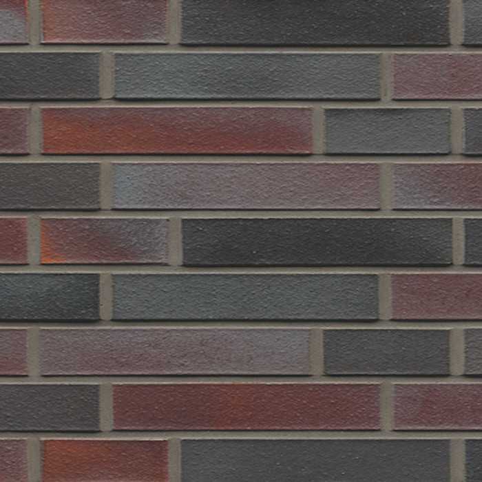 Кирпич клинкерный Muhr 25 Violettschwarz гладкий, 240х90х40 мм