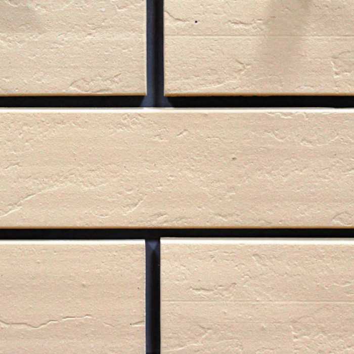 Фасадная клинкерная плитка Экоклинкер ваниль скала, 240х71х10 мм