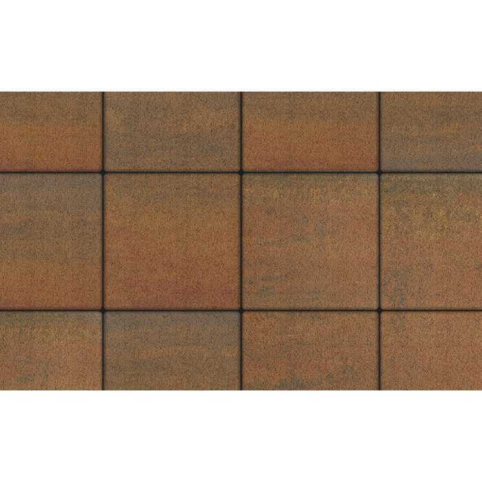 Плитка тротуарная Квадрум Б.6.К.6 Листопад гранит Арабская ночь 400х400х60 мм