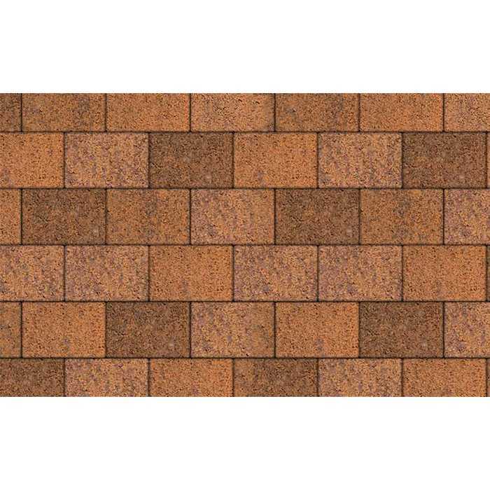 Плитка тротуарная Прямоугольник (Ла-Линия) Б.1.П.8 Листопад гладкий Арабская ночь, 300х200х80 мм